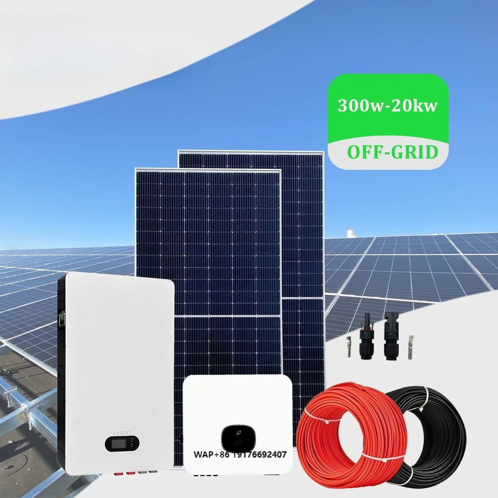 Hybrid Grid Complete Off-Grid Home Kit Full Solar Power System for Home Use