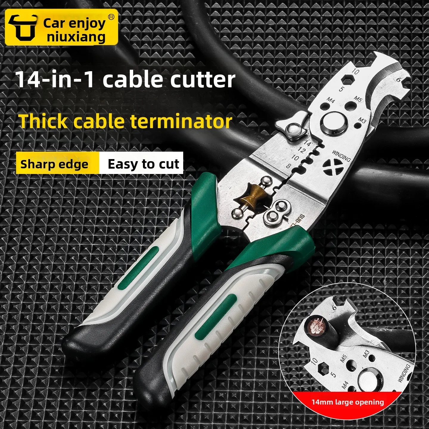 Multifunctional 18-in-1 Wire Stripping Pliers - Foldable Stainless Steel Cutter with Electric Test Pen