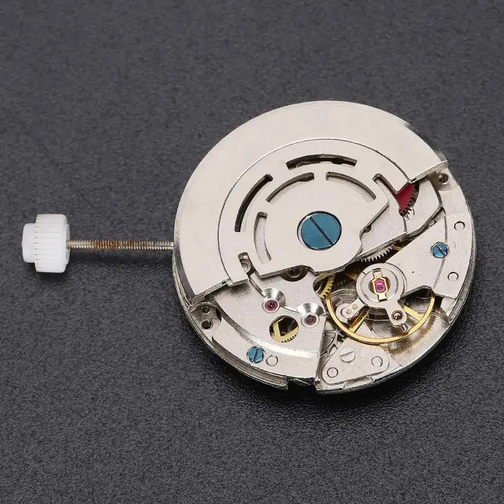 White Movement 2813 Watch Movement 3 Hands 4 Pin Design Watch Movement Replacement Automatic Mechanism Single Calendar