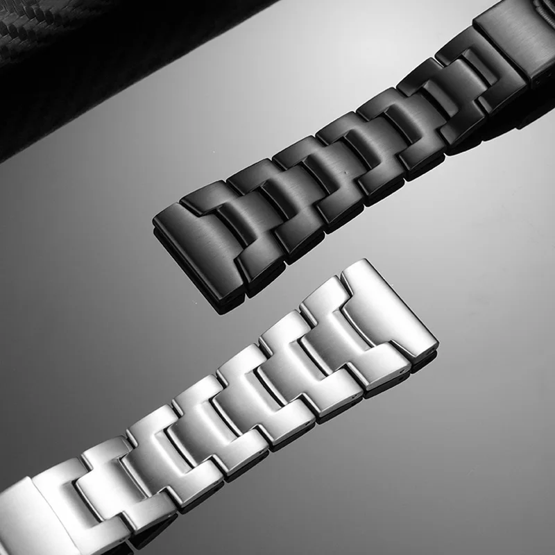 23 24 مللي متر الرجال الفولاذ المقاوم للصدأ حزام الساعات لساعة كاسيو PRG-600/650 PRW-6600 PRG-60/50 // 30/70Y حزام معدني سوار مقاوم للماء