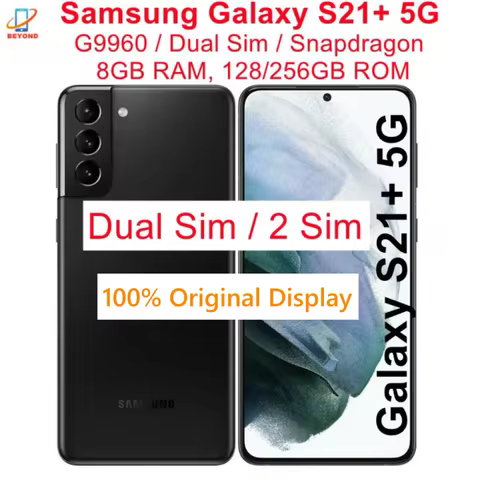 Samsung Galaxy S21 Plus S21+ 5G Dual Sim G9960 6.7" OLED ROM 128/256GB RAM 8GB Snapdragon NFC Original 5G Android Cell Phone