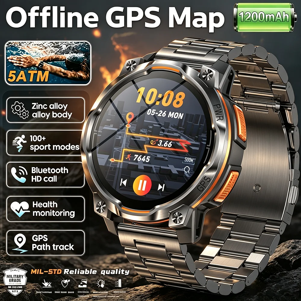 Smartwatch Watches For Women With Gps - 2026 Neue GPS-Kartennavigations-Smartwatch für Männer und
