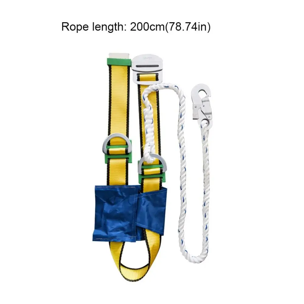 Professional Grade Outdoor Safety Belt Adjustable Quick-Connect Buckle Safety Rope Rope Hook Fall Prevention