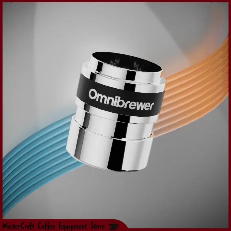 HOT Omnibrewer Dosing Cup with Spinning Needle Distributor 58mm 2-in-1 – Stainless Steel, Dosing and Distribution in One Tool