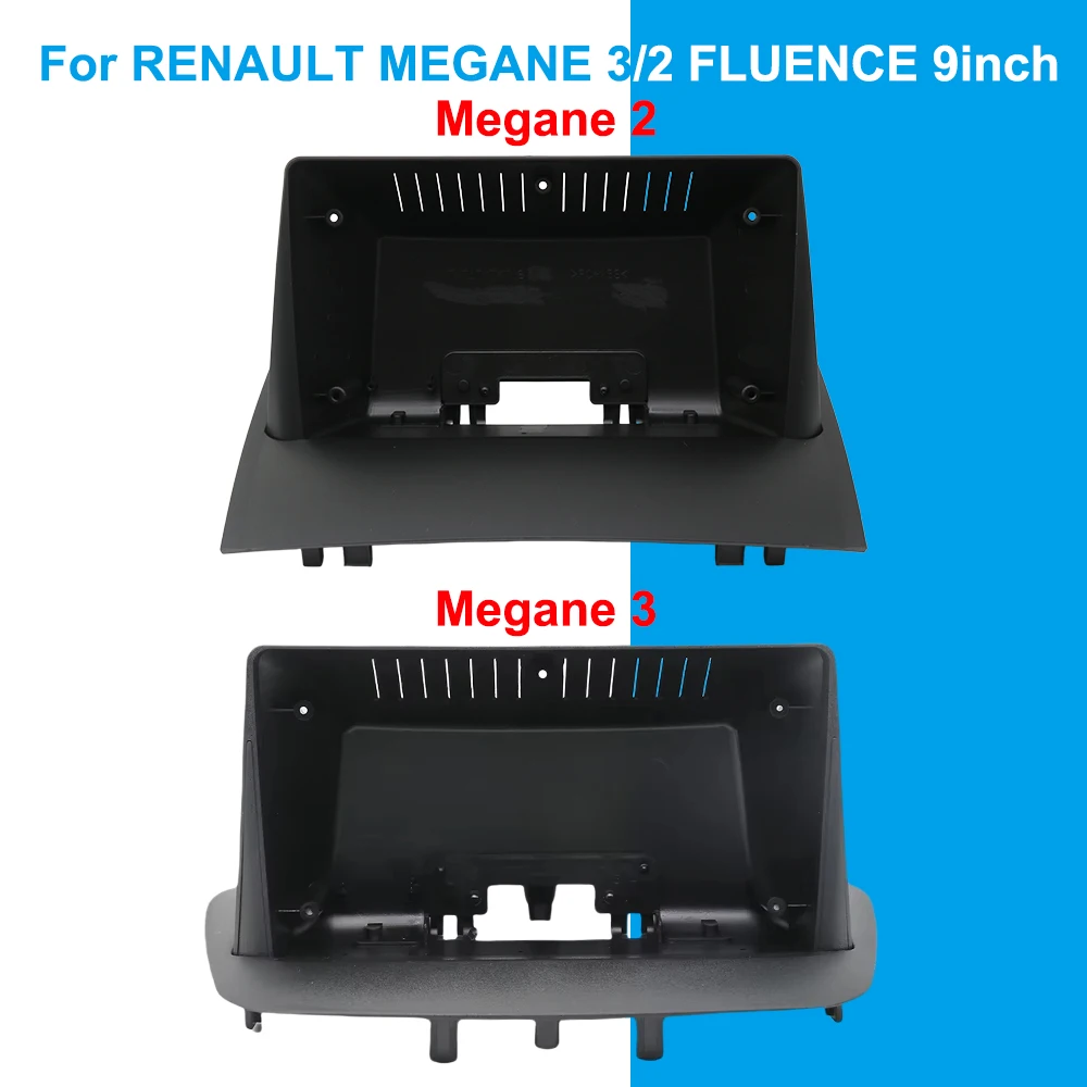 

Для RENAULT MEGANE 3 / 2 FLUENCE 9-дюймовая рамка для автомагнитолы 2DIN, установочный комплект для стереосистемы, накладка на приборную панель