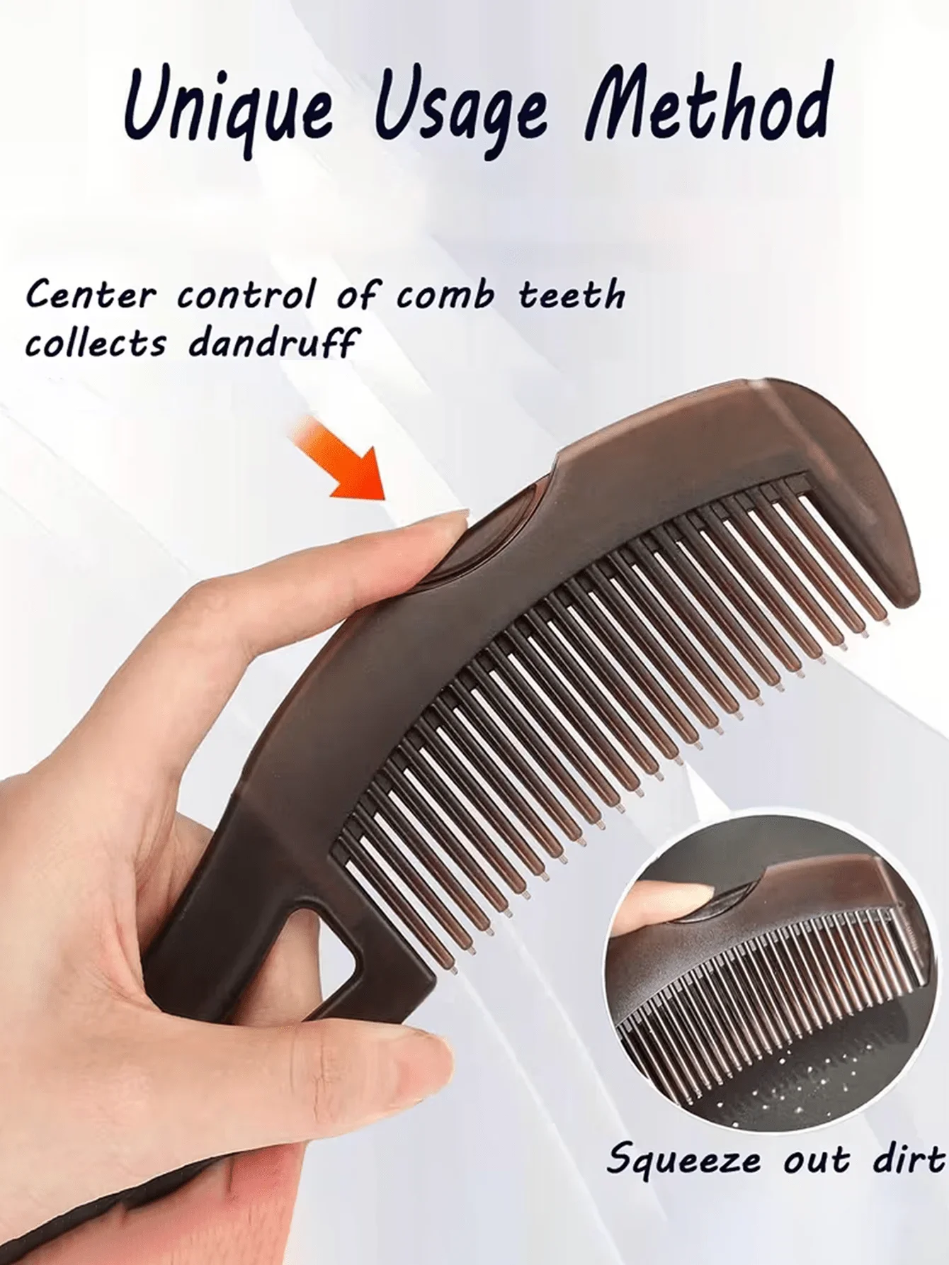 

2pcs Multi-Functional Energy Massage Comb, Hollow Tooth Comb For Scalp Massage/Dandruff Removal/Oil Control, Unisex, Energy Mass