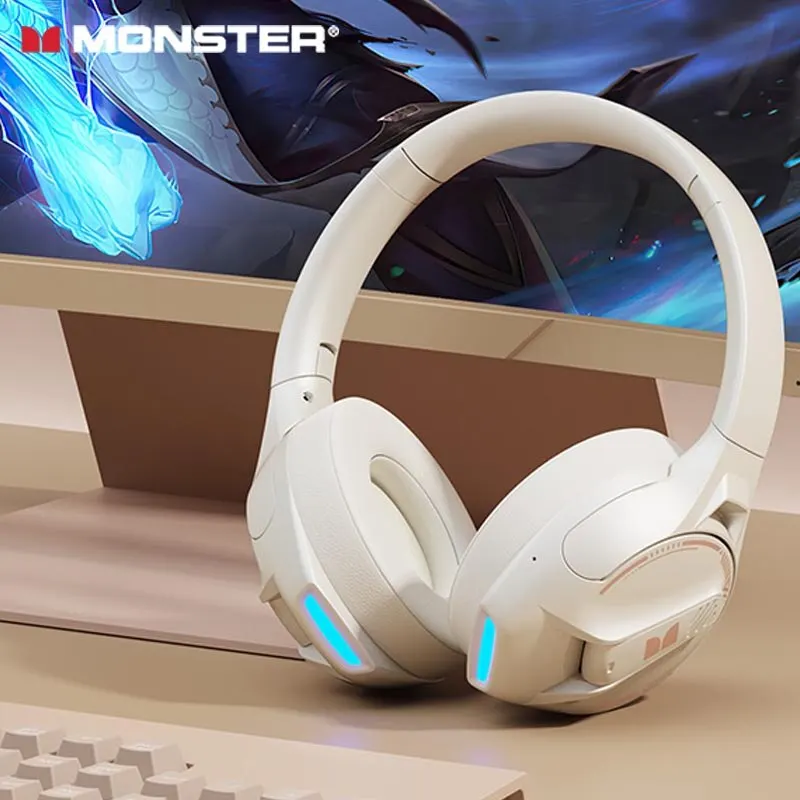 Choice Monster XKH03 Bluetooth 5.3 Wireless Gaming Headset Long Range Noise Canceling Headphones HIFI Stereo Music Earbuds