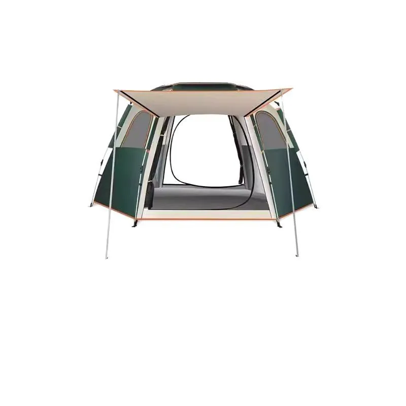 

Outdoor portable folding tent camping equipment thickened rain and sun protection automatic quick-opening hexagonal tent
