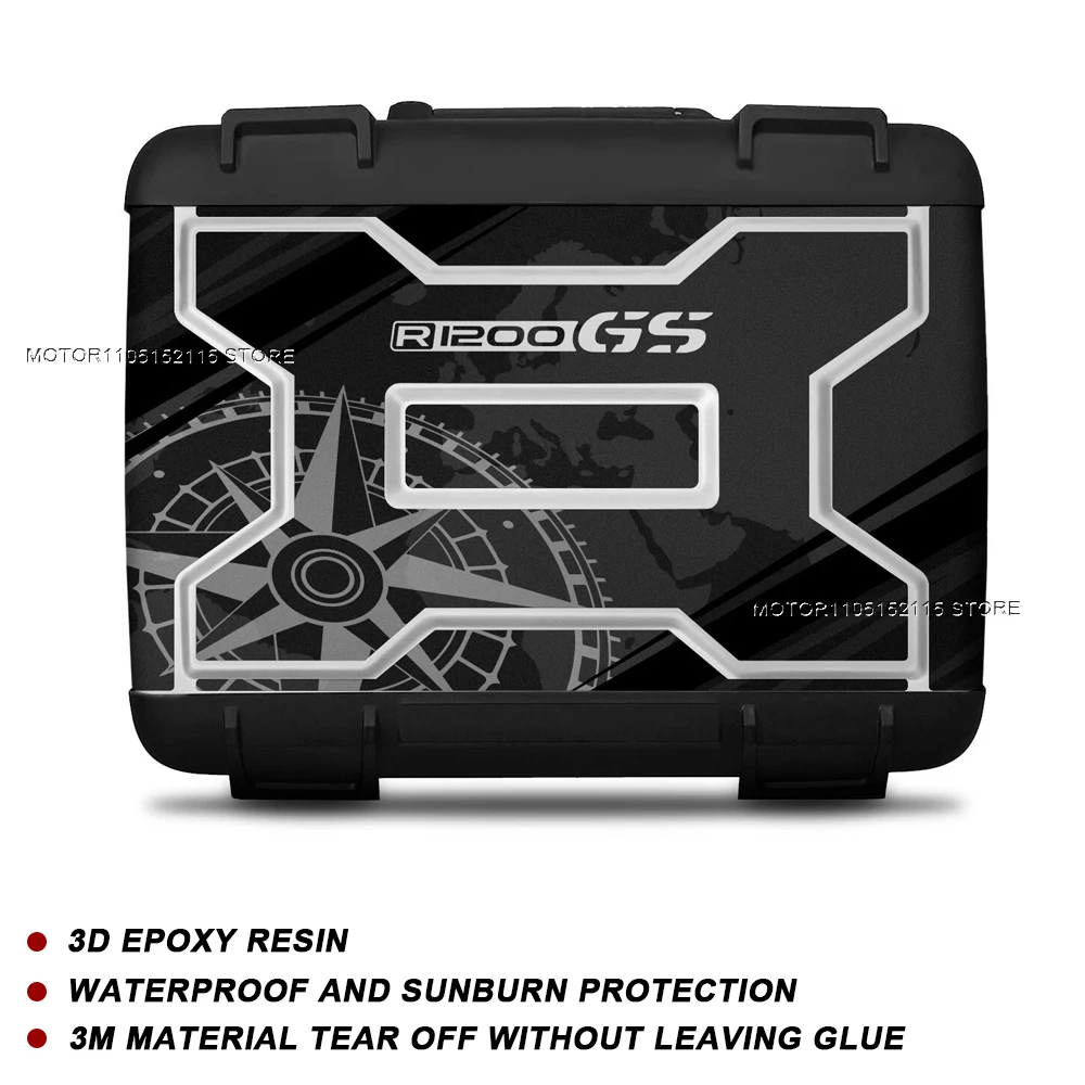 R1200GS Motorcycle Toolbox Sticker Suitable For BMW Vario Case R 1200 GS r1200gs r 1200 gs Easy To Remove Sticker 2006-2012