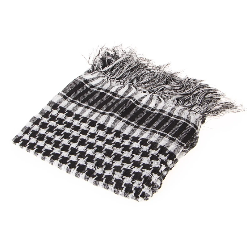 Upgrade Shemagh Arab Desert Keffiyeh Thickened Scarf Wrap Military Scarf