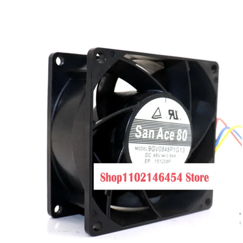 1 قطعة ل سانيو دنكي 9GV0848P1G13 تيار مستمر 48 فولت 0.84A 80x80x38 مللي متر 4-سلك مروحة التبريد