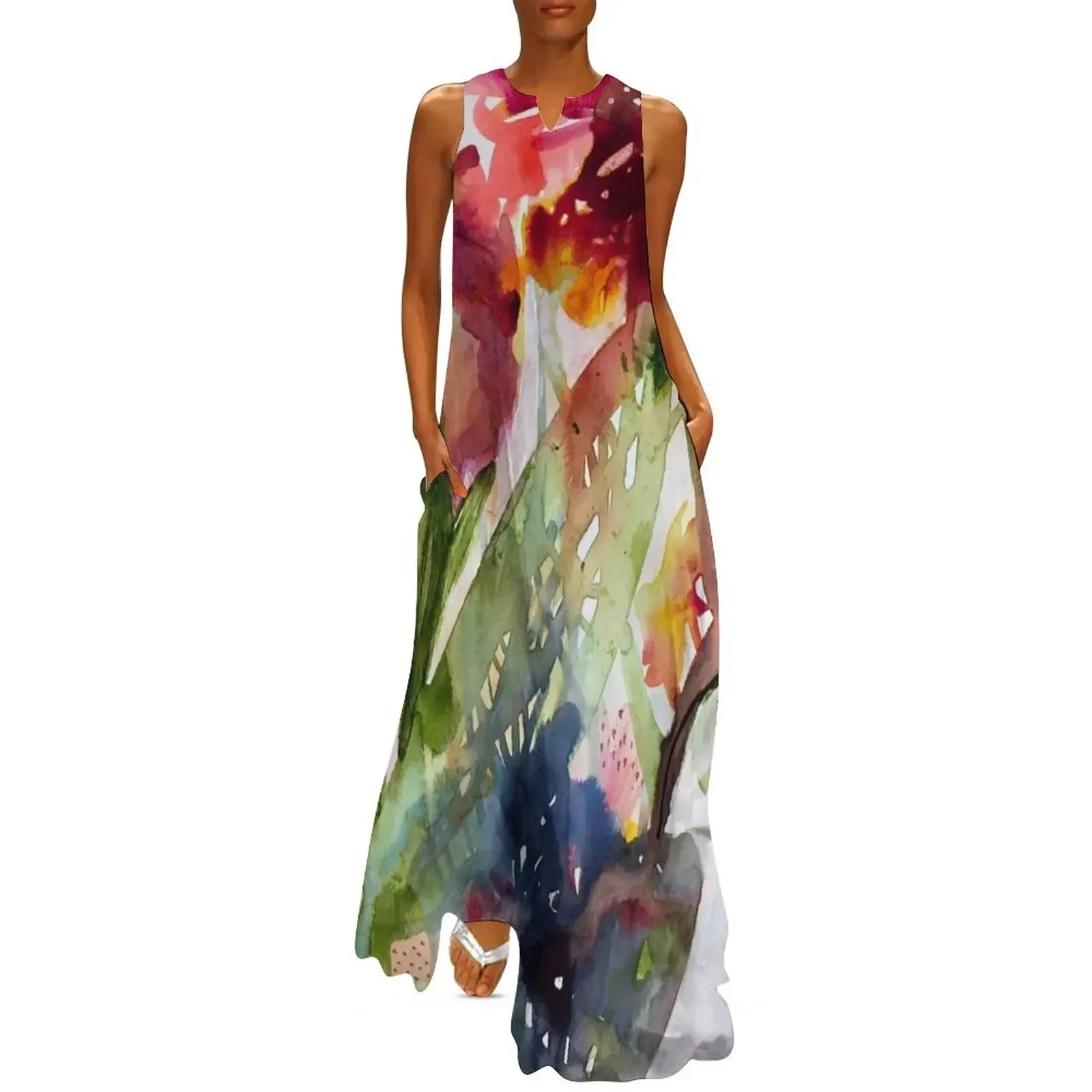 

floral whimsy Long Dress Dress women long sleeve dress elegant evening dresses for women 2025