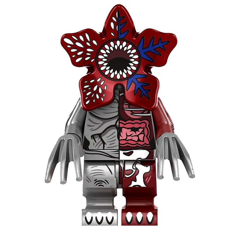 4 قطعة/المجموعة الرعب التلفزيون داستن مايك لوكاس سوف ديموجورجون نموذج اللبنات تنوير عمل الشكل الطوب لعب للأطفال