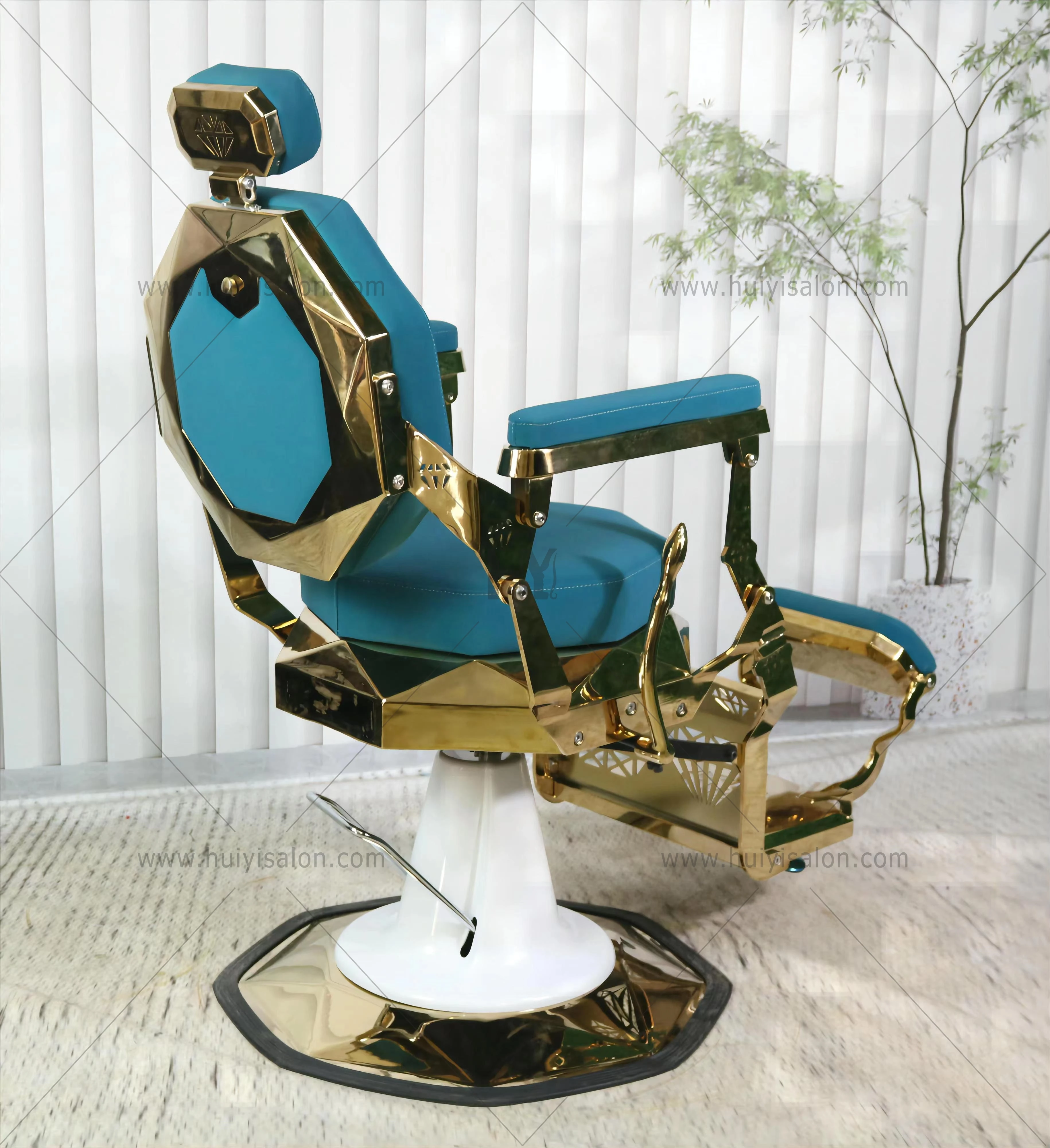 

Beauty Salon Furniture Antique Luxury Swivel Synthetic Leather Shop Equipment Hydraulic Styling Barber Hair Cut Chair