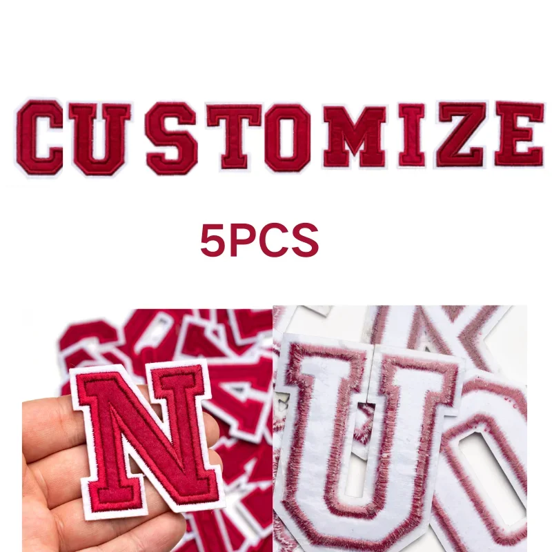 

Custom Embroidery 5PCS Patches DIY Appliques for Clothing Stickers Iron on Patch Backpack Scp Personalized
