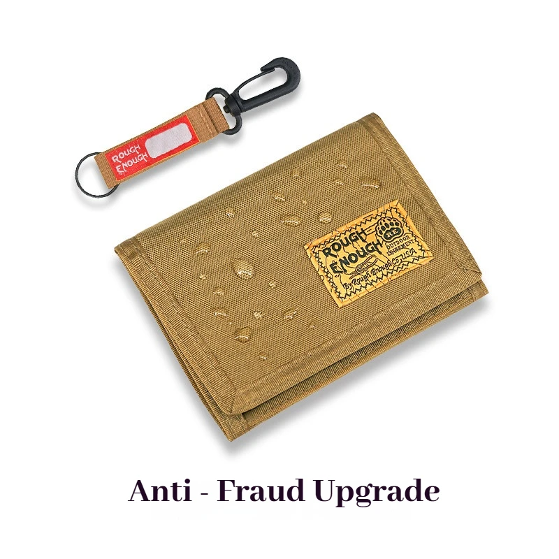 

RGH Tactical Men's Wallet, Canvas Multifunctional Folding Ultra-Thin Mini Wallet, Portable Outdoor Card Holder
