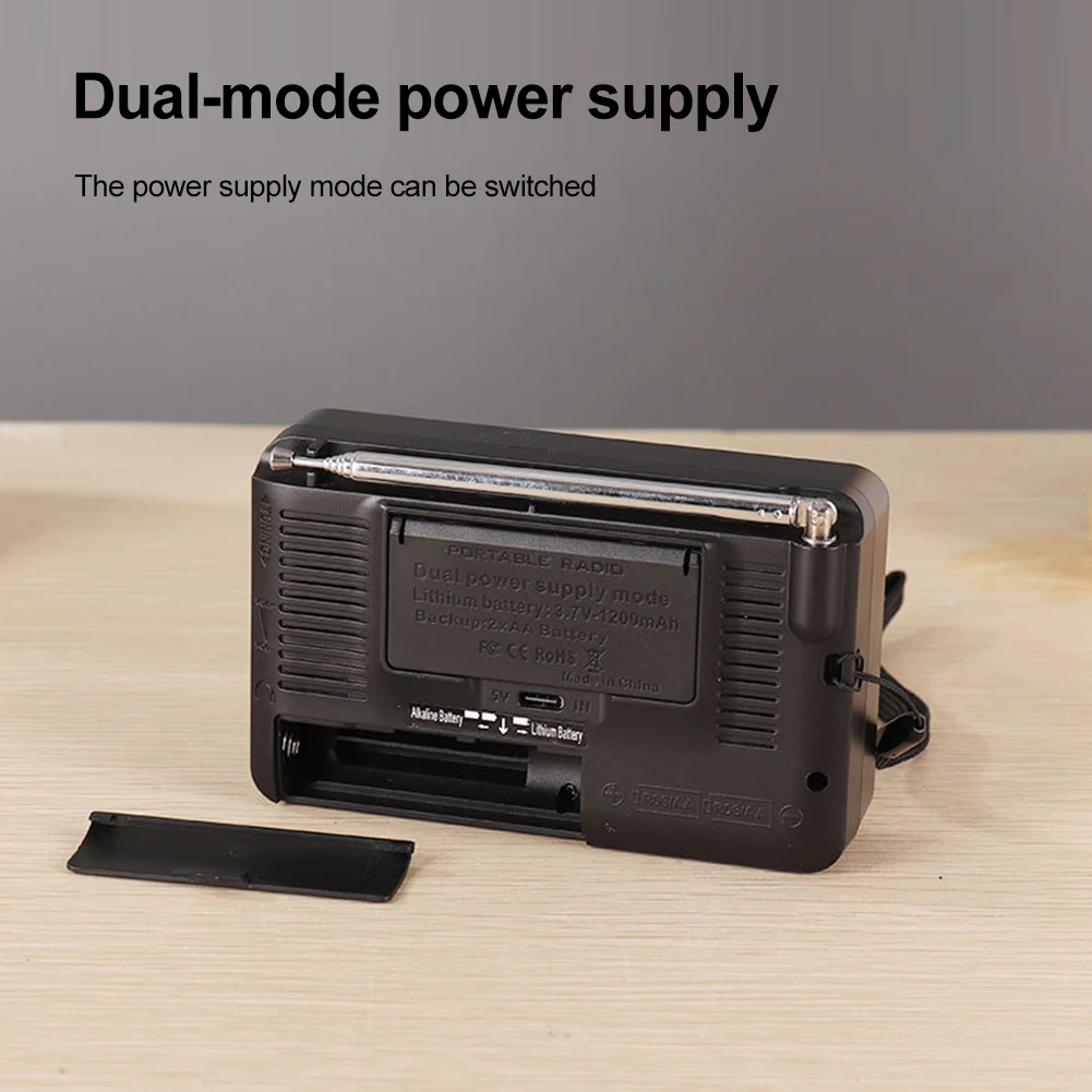 W-913 راديو الطقس في حالات الطوارئ كامل النطاق FM AM SW راديو يعمل بالبطارية راديو صغير متعدد الوظائف مع مقبس سماعة الرأس