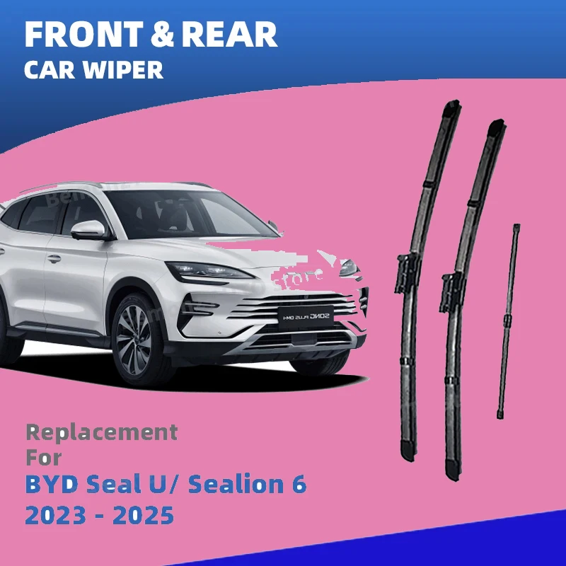 

RHD Front Rear Windshield Wiper Blades For BYD Seal U SEALION 6 SA3 2022-2025 Song Plus Windscreen Window Brushes Accessories