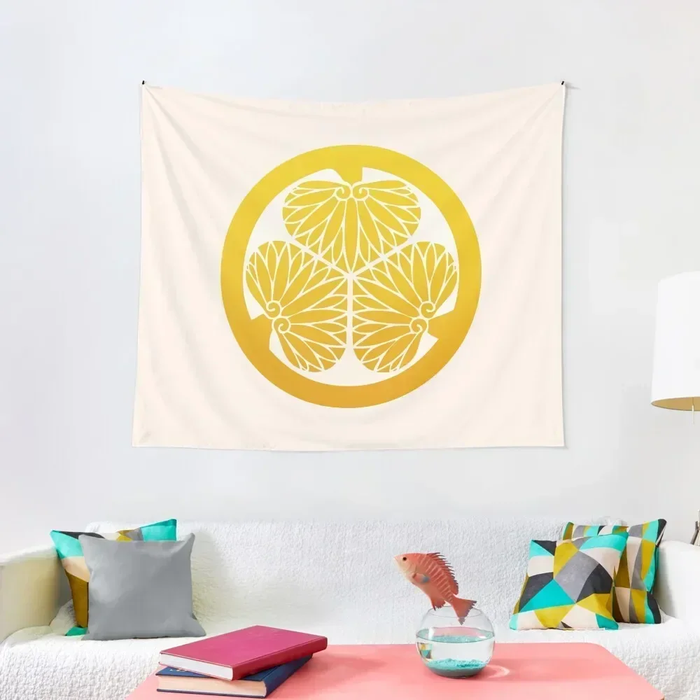 

Tokugawa Kamon Tapestry Cute Room Things Carpet Wall Custom Home Decor Aesthetic Tapestry