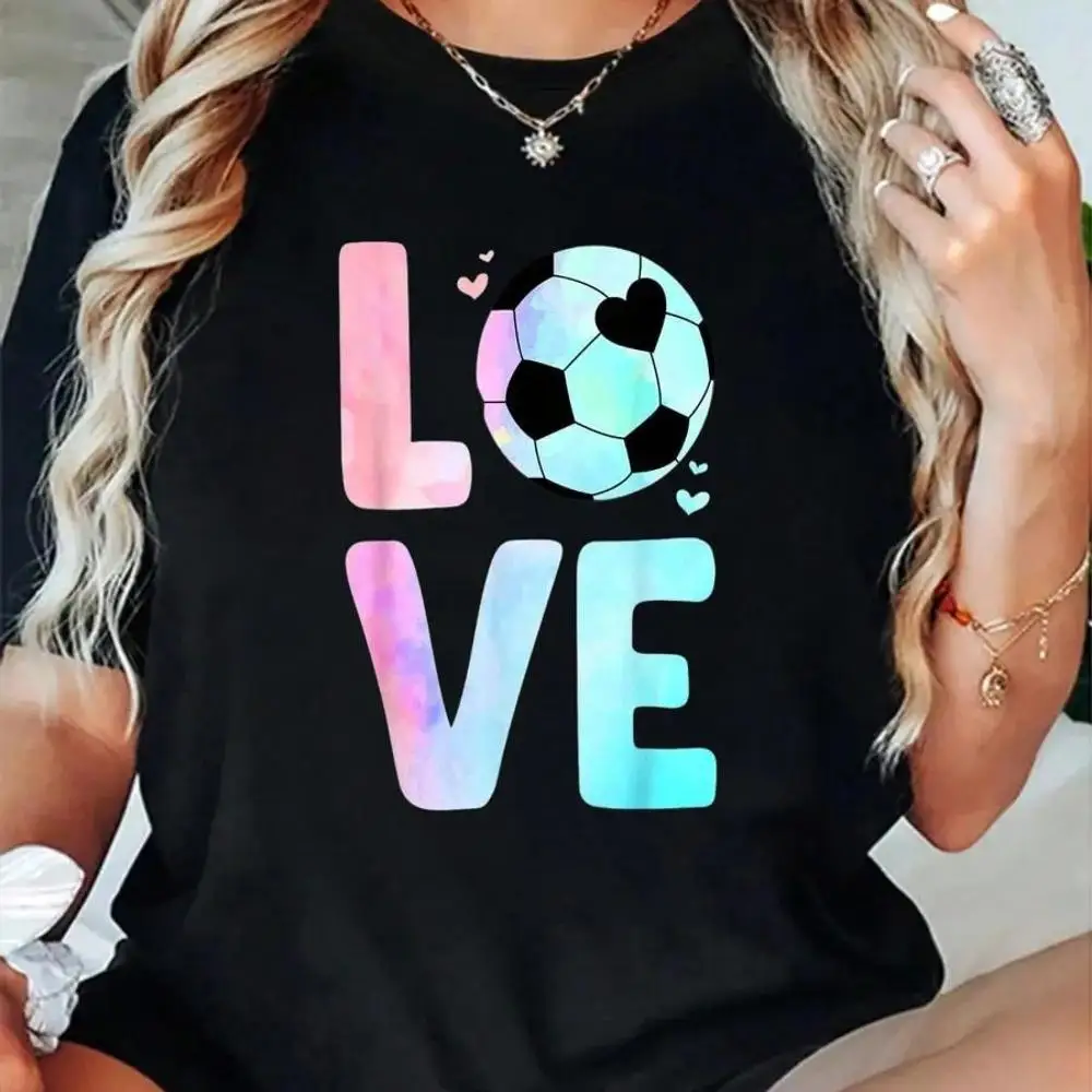 100_ Cotton Cool Soccer Art For Women Girls Themed Soccer Player T-Shirt Men s Women s Soft Breathable Tee Classic Fashion Summer Tops Printing S