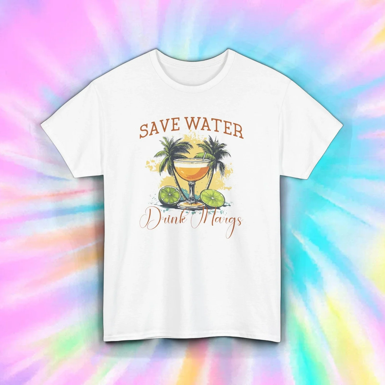 

Футболка Save Water Drink Margs, забавная футболка для коктейльной летней вечеринки, S-5XL