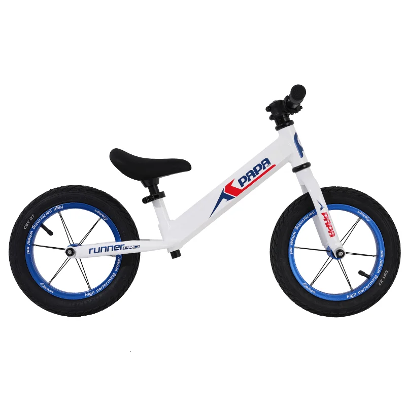 Papabike 12 Inch Aluminum Alloy Balance Bike Runner Pro 2024 Running Bike No Pedal Balance Bicycle for 2-6 Years Old  Child