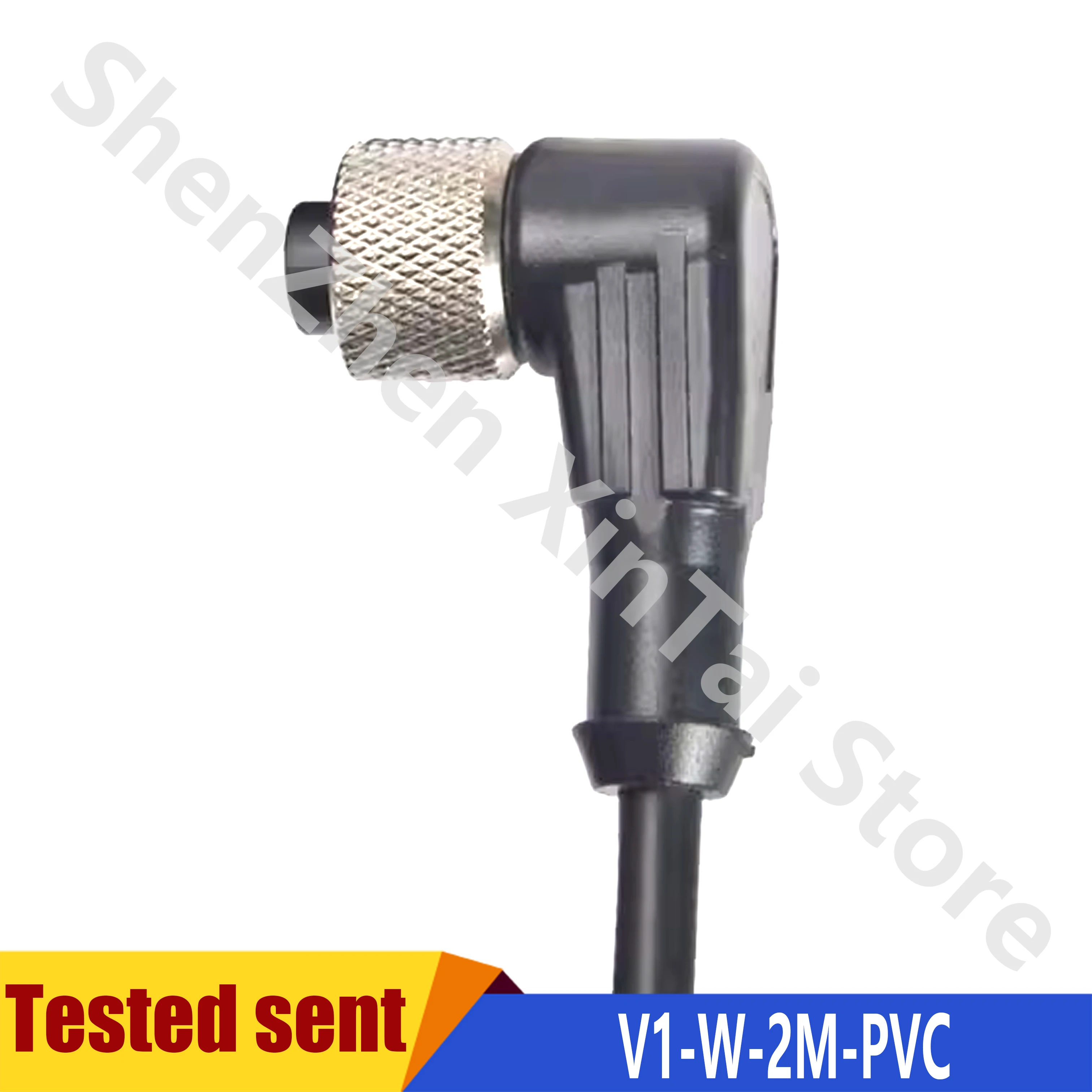 

New High-Quality 2PCS Female Connector V1-W-2M-PVC Right Angle M12 4-pin PVC Cable