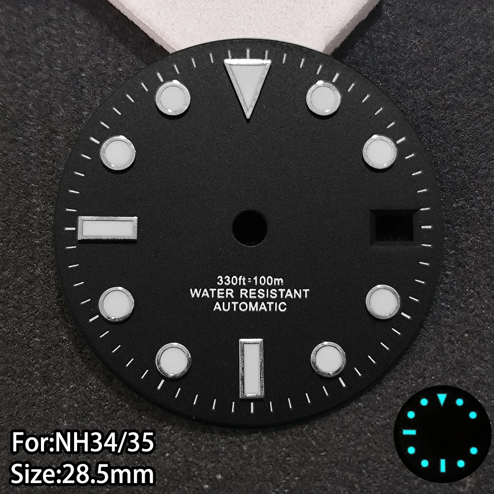 

NH35 Dial NH34 28.5mm Dial NH34 gmt dial BGW9 Blue Luminous Dial NH35 Hand NH34 Hand NH35 Single calendar Dial nh35 zifferblatt 6497 case custom watch dial