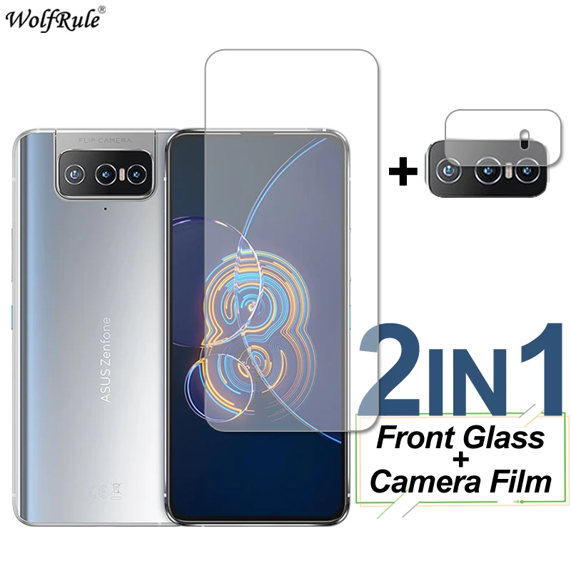 Glass For Asus Zenfone 8 Flip ZS672KS 7 Pro Screen Protector Tempered Glass Protective Phone Lens Film For Zenfone 8 Flip