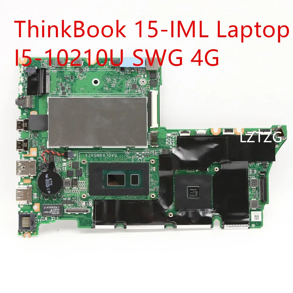 

Motherboard For Lenovo ThinkBook 15-IML Laptop Mainboard I5-10210U SWG 4G 5B20S43661