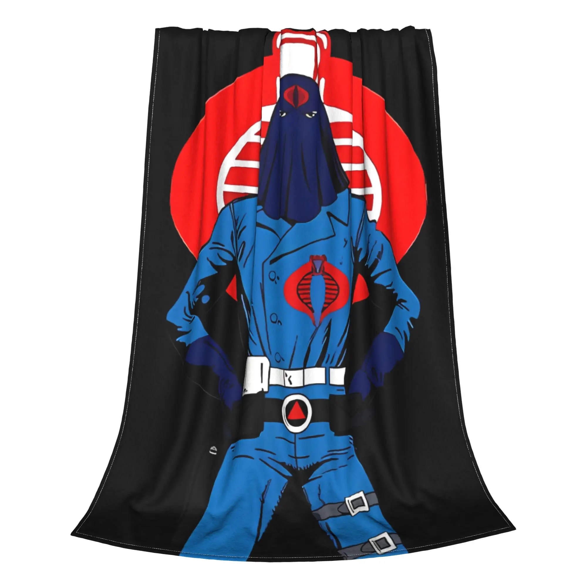 1PC Commander Cartoon GI Joe Home Room Decorations Winter Blankets For Adults Bedding Home Interior Sofa Knee