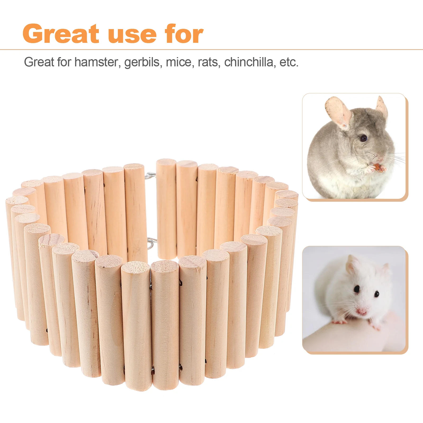 Multi-functional Wooden Ladder Toy Hamster Climbing Resting Ladder Small Wood Chinchilla Ladder hamster ladder