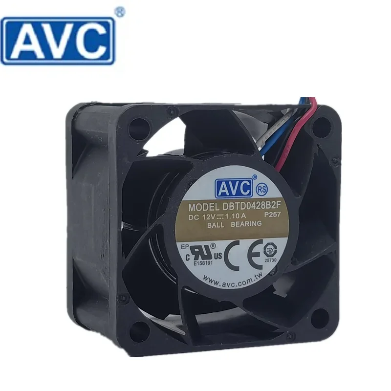 

+New for AVC DBTD0428B2F DC12V 1.10a 4028 4cm 4-wire 40*40*28MM PWM server cooling fan