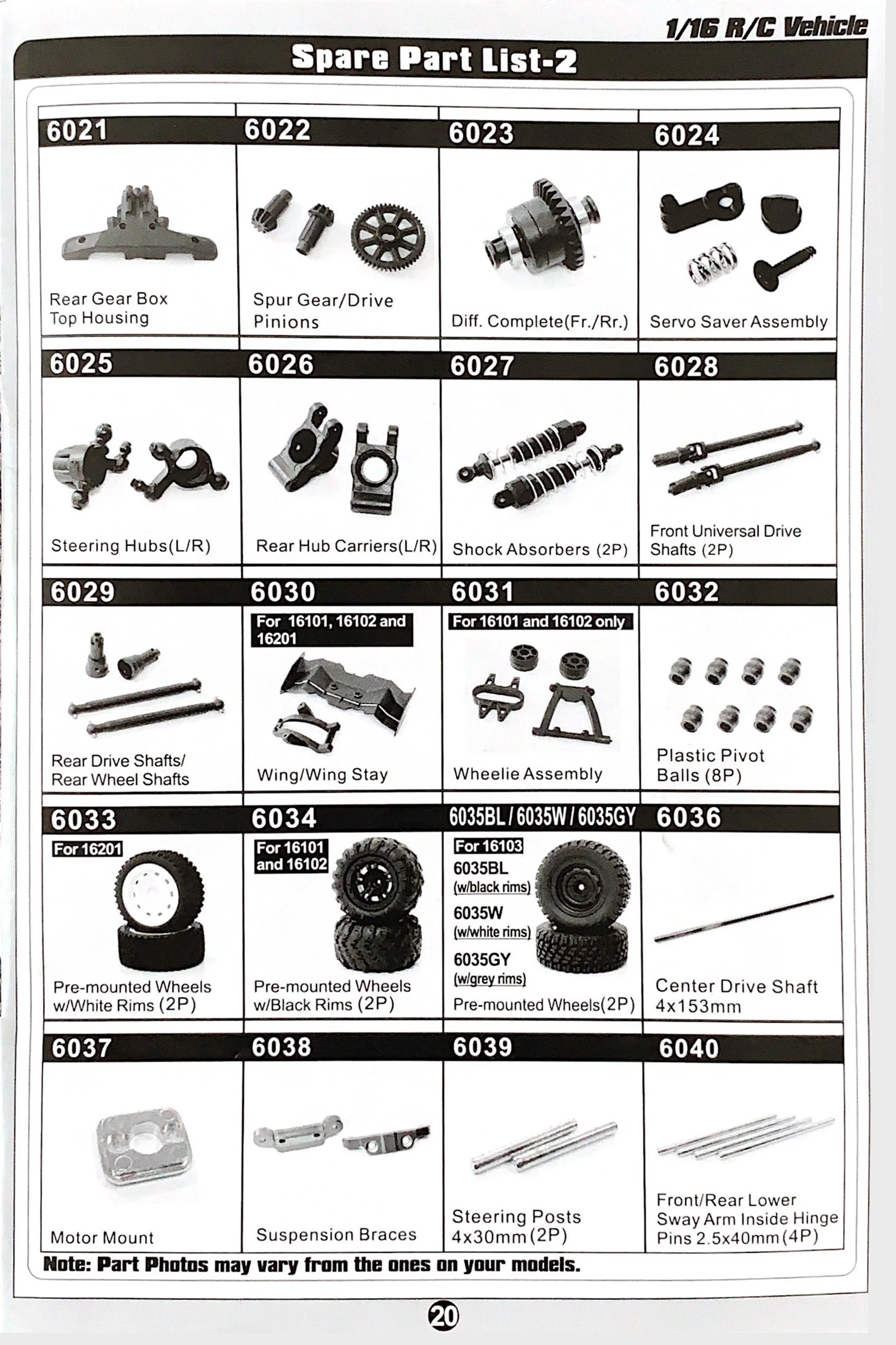 High speed RC vehicle multi part accessories suitable for S140 High speed RC off-road vehicle spare parts