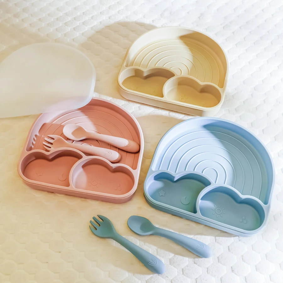 

Baby Spoon Fork Children's Tableware Toddler Feeding Cutlery BPA Free Silicone Spork Tableware Newborns Eating Accessories