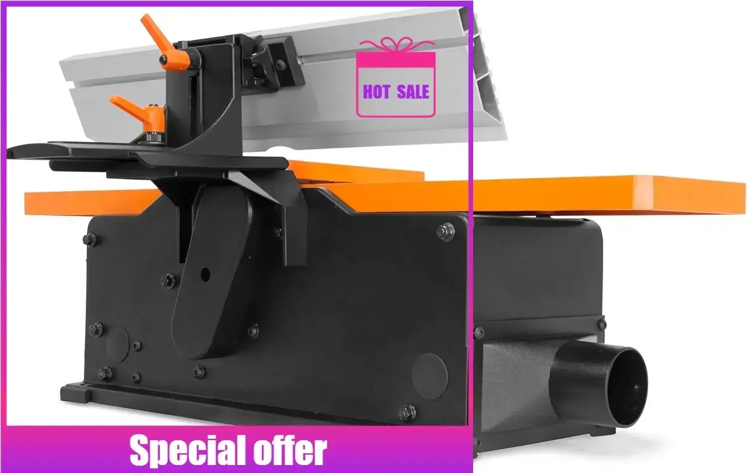 

Favorite Black， woodworking , mini lathe machine JT3062 10-Amp 6-Inch 2-Blade Benchtop Jointer