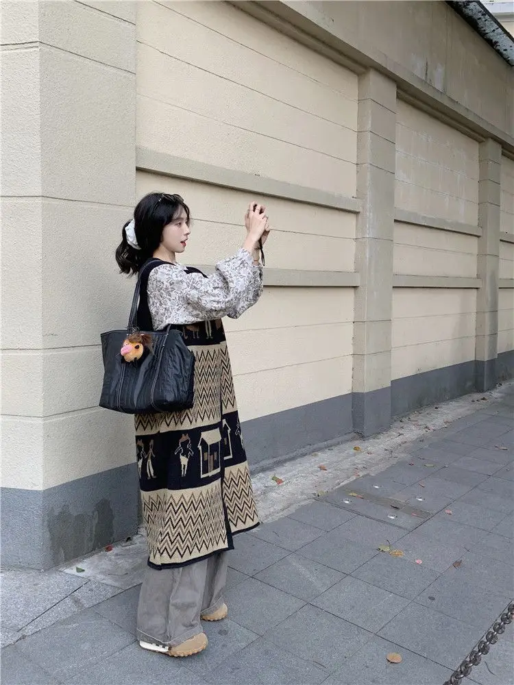 Knitted Sleeveless Dresses For Woman Party Wedding Womens Winter Brushing Turtlneck Skew Chunky Material Lady Half-Collar Casual