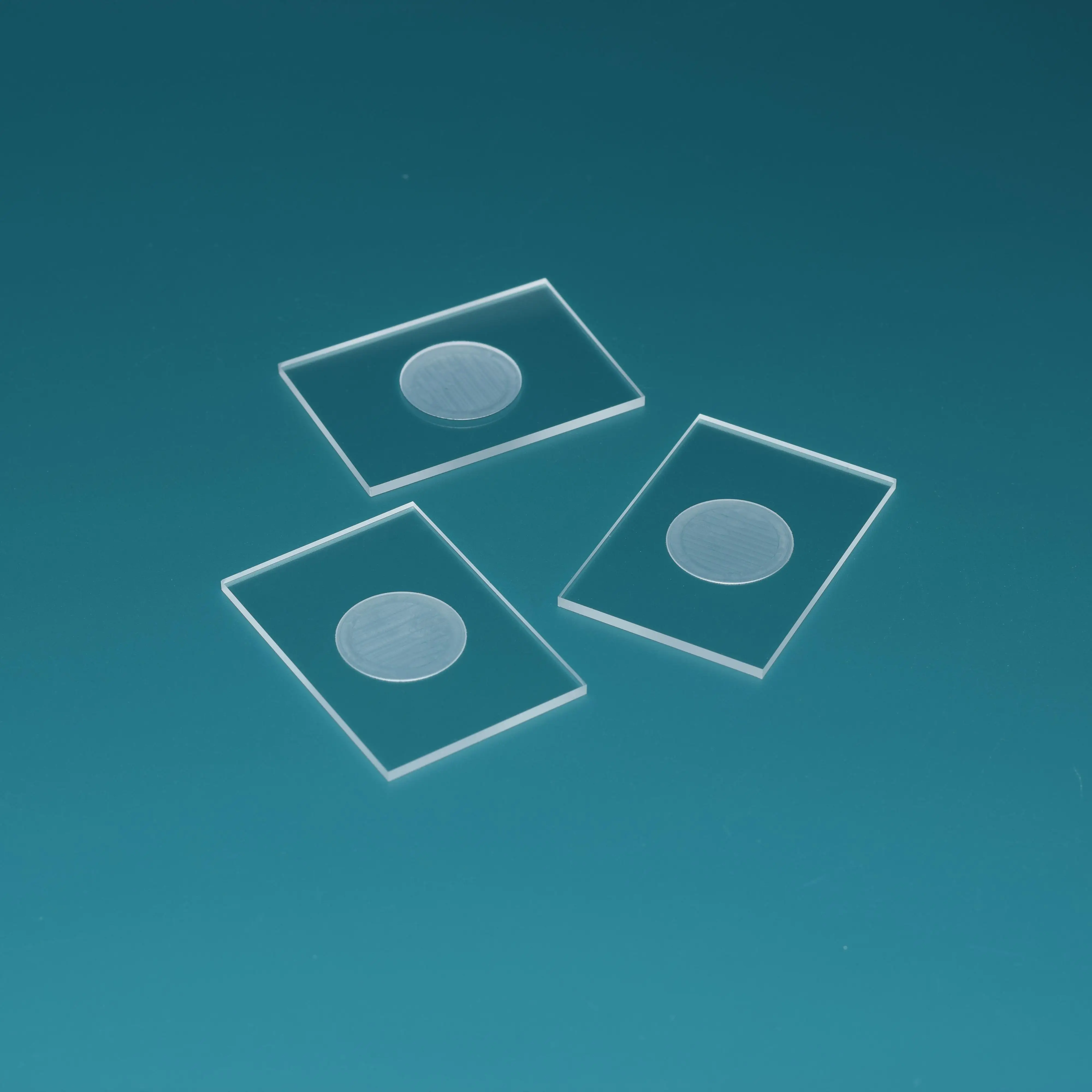 50mmx35mmx2mm Vetro al quarzo XRD Slot per campioni Diffrattometro a raggi X Scivolo in polvere Vetro ottico quadrato/Rotondo/Scanalatura smerigliata