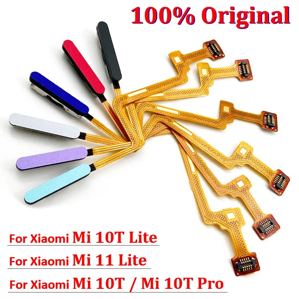 

100% Original Fingerprint Menu Return Sensor Scanner Touch ID Connector Home button Flex For Xiaomi Mi 11 10T Lite Mi 10T Pro