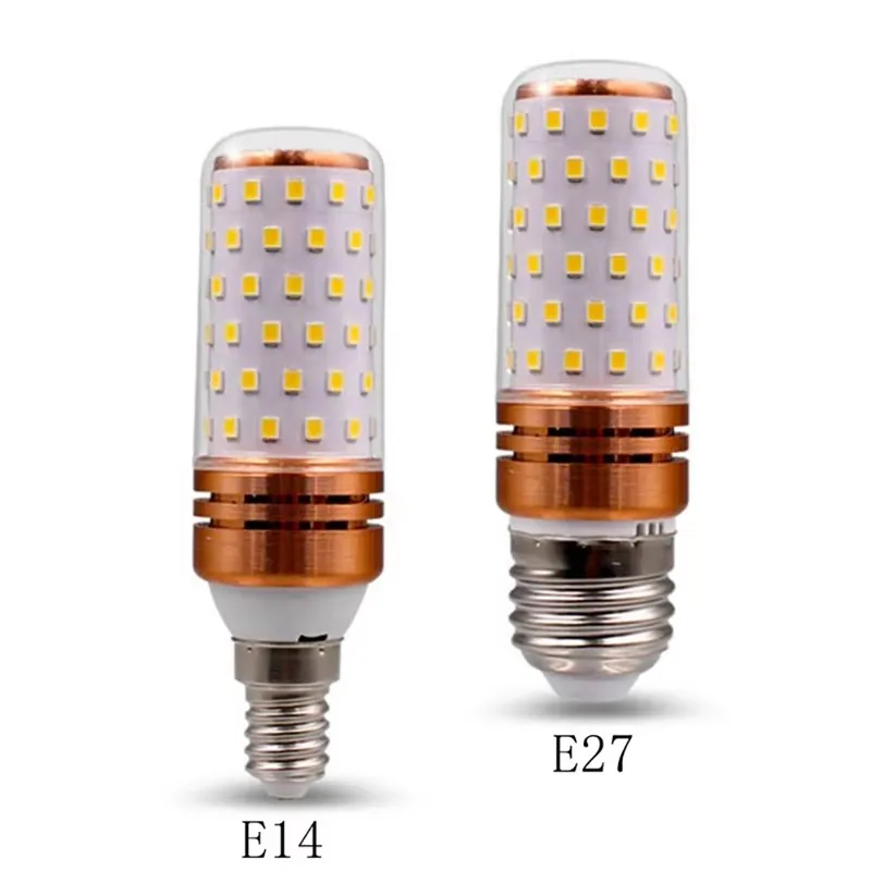 ELEGAN 12W E14 E27 LED Corn Bulb 3 Color Changing AC85-240V Warm Neutral Cool White Chandelier Lamp for Home Lighting