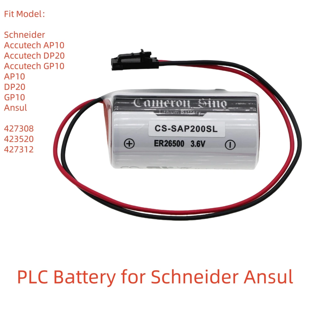 Li-SOCl2 PLC Battery for Schneider Ansul,3.6V,6500mAh,Accutech AP10 Accutech GP10 DP20 427308 423520 427312,309022 OSA175