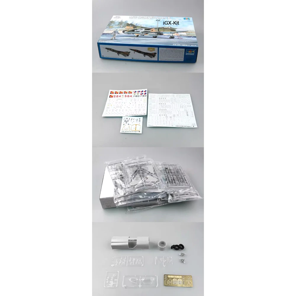 

Trumpeter 03209 Масштабная модель 1:32 Советский истребитель МиГ-23МФ "Флоджер Б" — подарок, игрушка, хобби, военная сборная пластиковая модель, набор для сборки