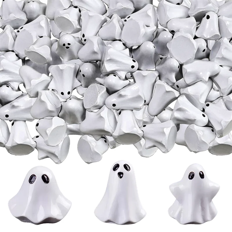 5/10pcs Mini Resin Ghost Miniatures Spooky Halloween Figurines for Micro Landscape DIY Craft Home Tabletop Displays Ornaments