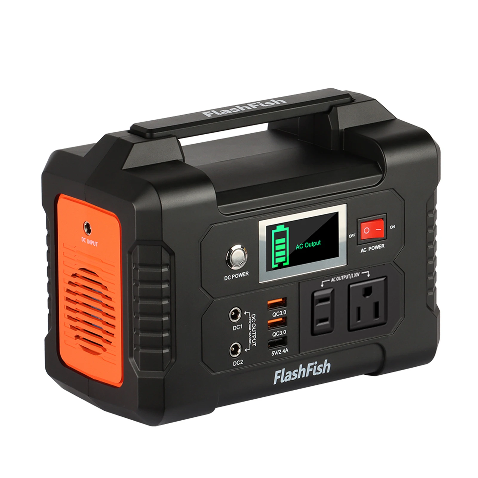 Flashfish E200 Portable Power Station 40800mAh/151Wh Solar Generator 200W Battery Power Station With 3 Charging Modes