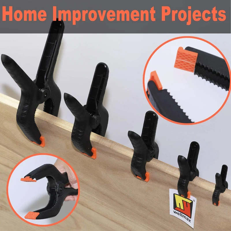 2/3/4/6/9 Inch Spring Clamps  for Woodworking Photo Studio Backdrops Painting Canvas DIY Clamp Fixture Fastening Hand Tools