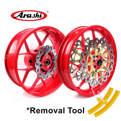 Arashi Front Rear Wheel Rim Brake Disc Rotors Set For HONDA CBR1000RR Fireblade 2004 2005 Motorcycle Rims Tire Hub CBR 1000 RR