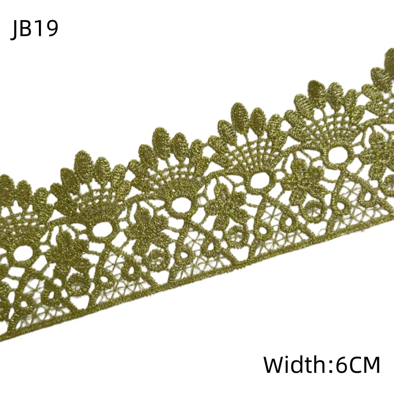 Modische venezianische Silber-Gold-Krone, Zahnrad-Stickerei, hohler Spitzenstoff, Spitzenkette, Haaraccessoires, Spitzenbesatz JB19 – Detail 1
