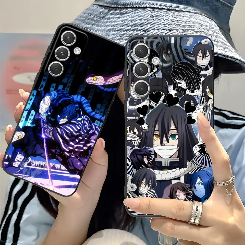 Blade Extinction Obanai Iguro Phone Case for Samsung Galaxy S26 S25 S24 S23 S22 S21 S20 Note20 Plus FE Ultra Colorful Cover