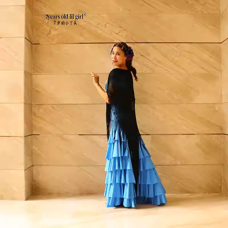 Robe de bal españollilgirl de 7 ans, robe de Flamenco, ropa para mujerENE03