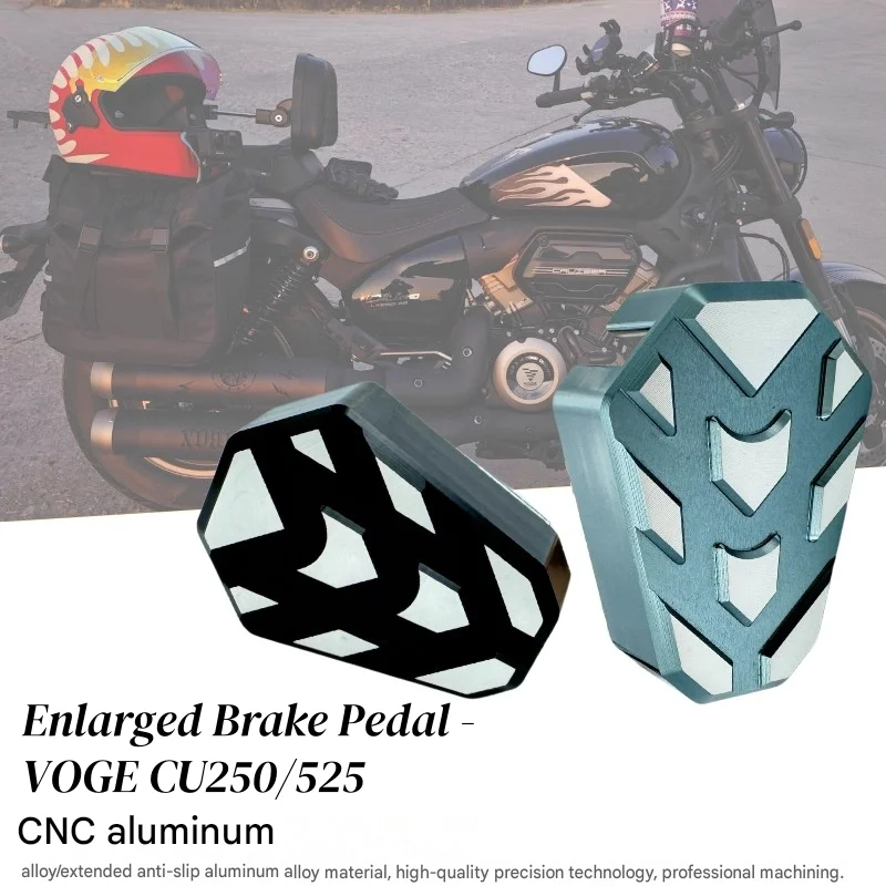 FOR VOGE CU250 CU525 Extended & Widened Brake Pedal Enlarged Force-bearing Area Foot-relaxing Accessory for Long-distance Riding